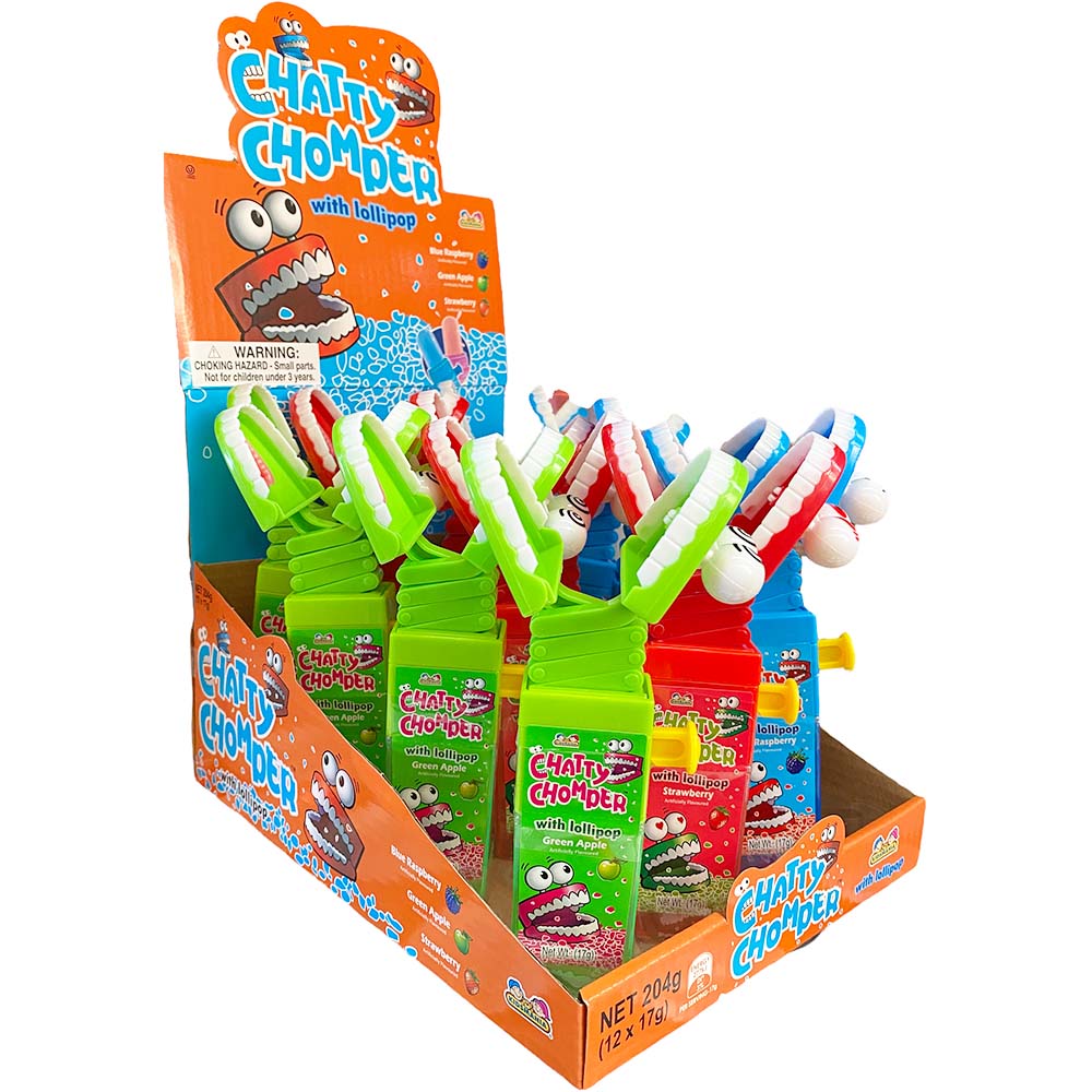 Chatty Chomper With Lollipop Green Apple 17g