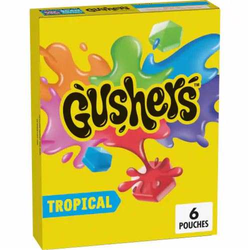 Gushers Tropical Fruit flavoured snacks 4.8 Oz