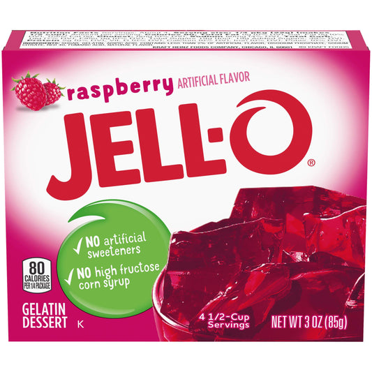 Jello-O Raspberry Gelatin Dessert 85g