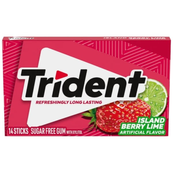 Trident Island Berry Lime Sugarfree Gum