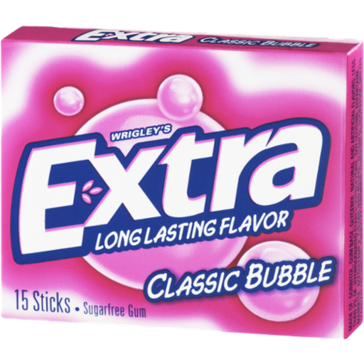 Wrigley’s Extra Classic Bubble Sugarfree Gum