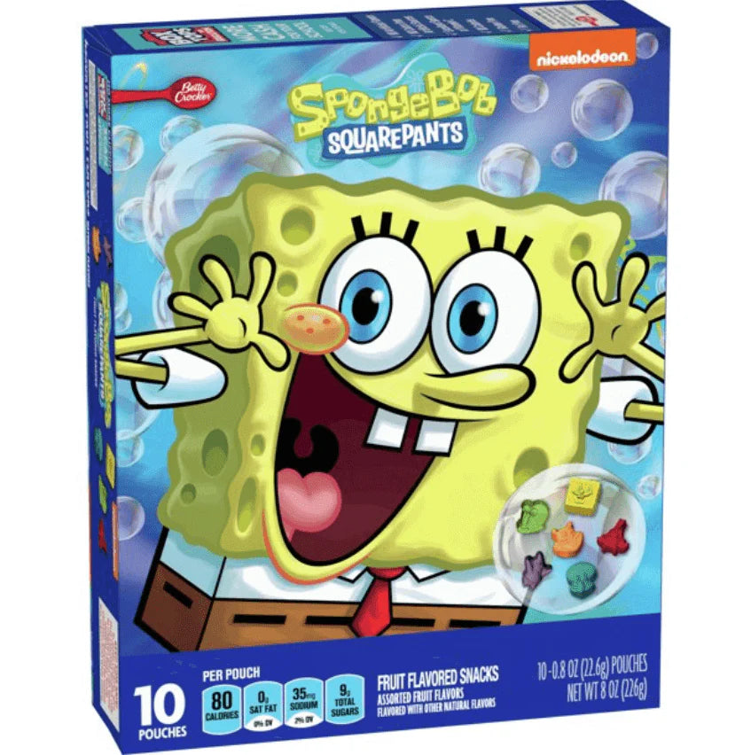 SpongeBob SquarePants Fruit Flavoured Snacks 8Oz