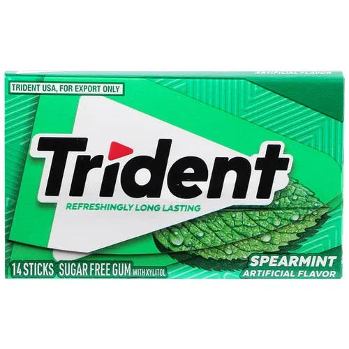 Trident Spearmint Sugarfree Gum