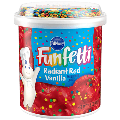 Pillsbury Funfetti Radiant Red Vanilla 15.6Oz