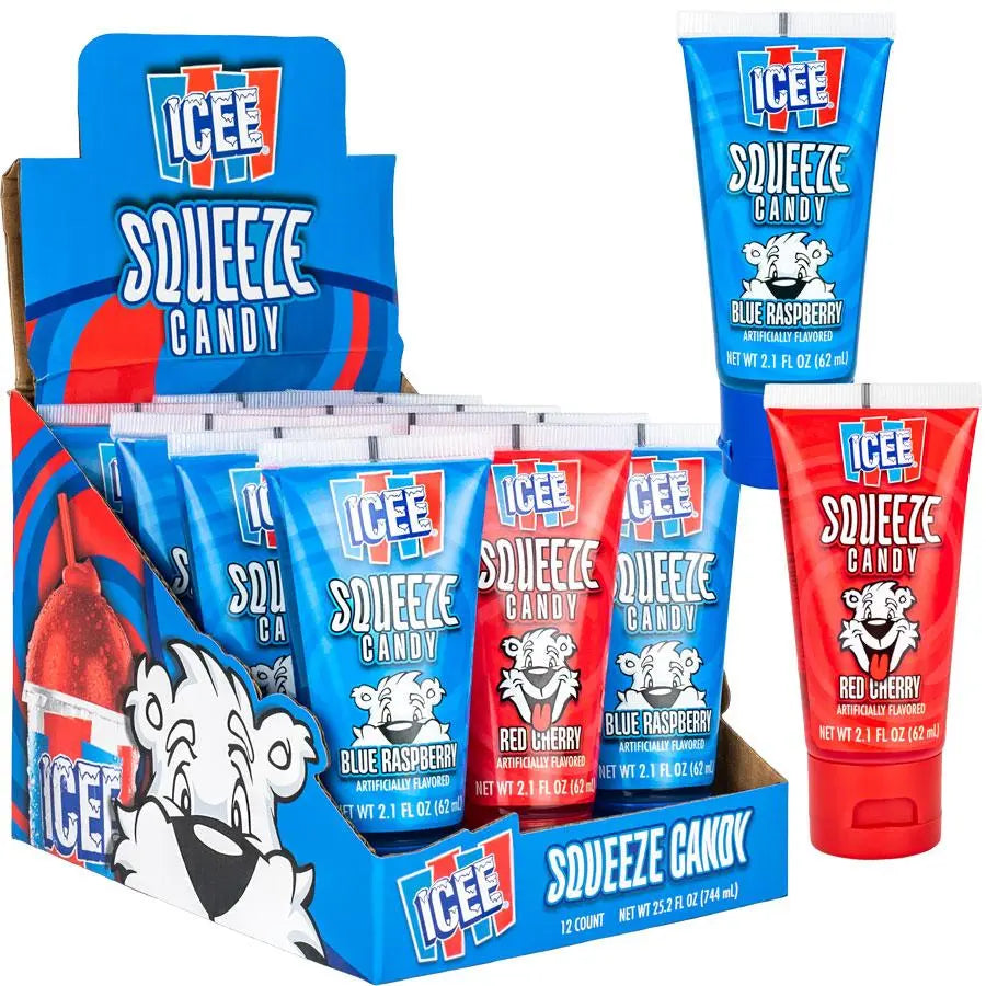 Icee Squeeze Candy Blue Raspberry 2.1 Oz