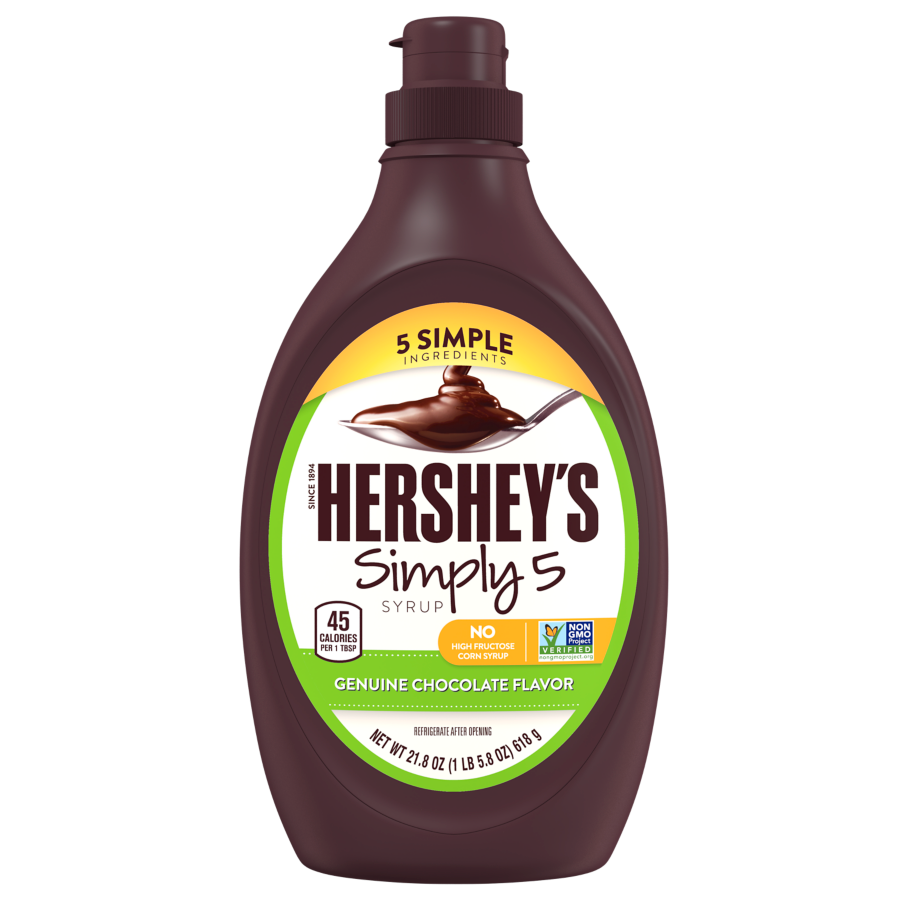 Hershey’s Simply 5 Chocolate Syrup GF 21.8 Oz