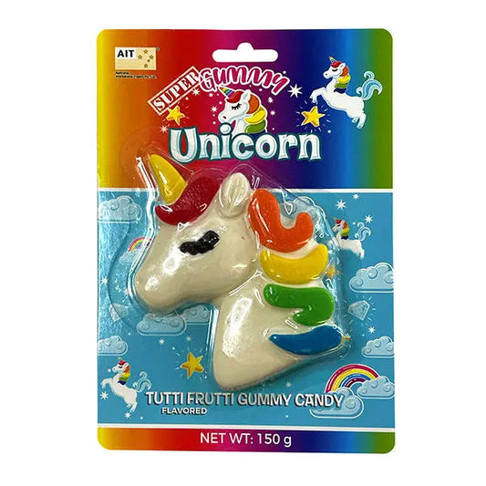 Super Gummy Unicorn Tutti Fruity Flavoured Gummy Candy 150g