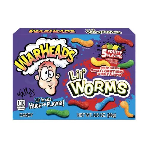 Warheads Lil’ Worms 3.5 Oz