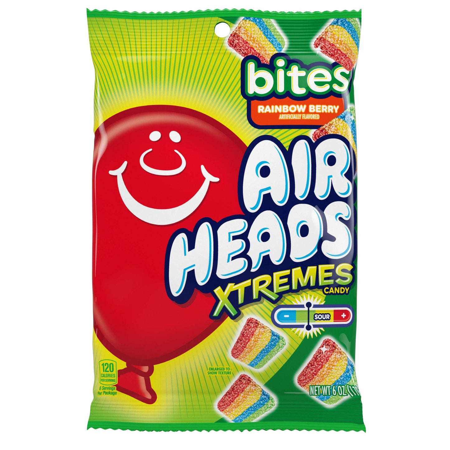 Air Heads Bites Rainbow Berry Xtremes Candy 170g