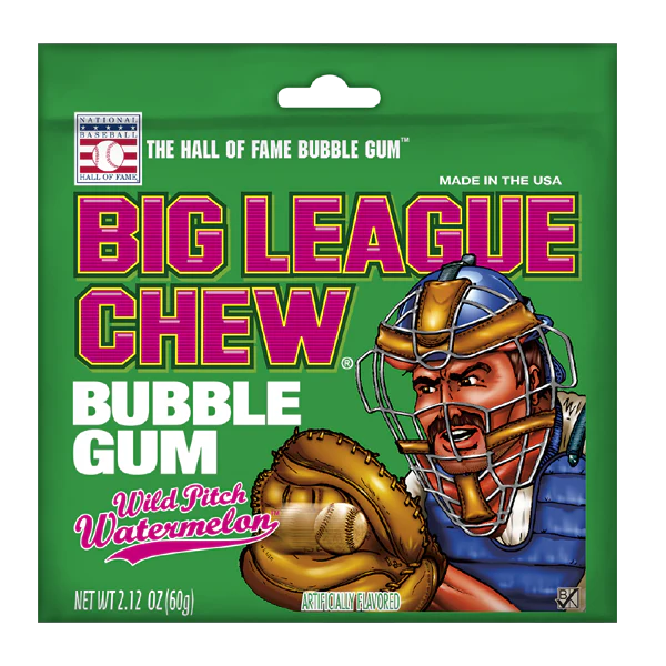 Big League Chew Watermelon Bubble Gum