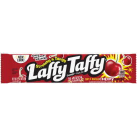 Laffy Taffy Candy Stretchy and Tangy Sparkle Cherry 1.5 Oz