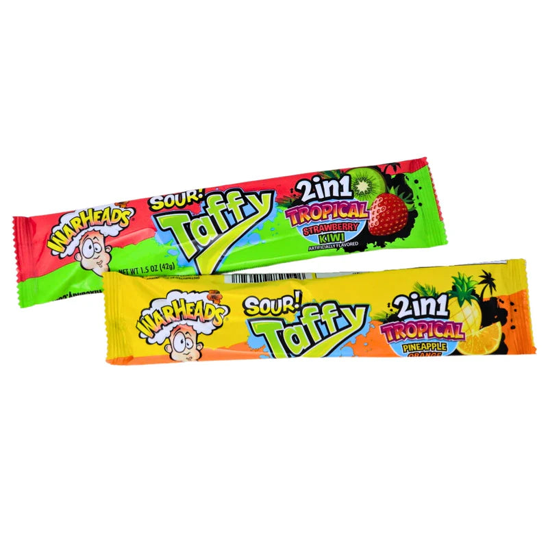 Warheads Sour Taffy 2 in 1 Tropical 42g