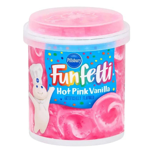 US Pillsbury Funfetti Hot Pink Vanilla Frosting 442g