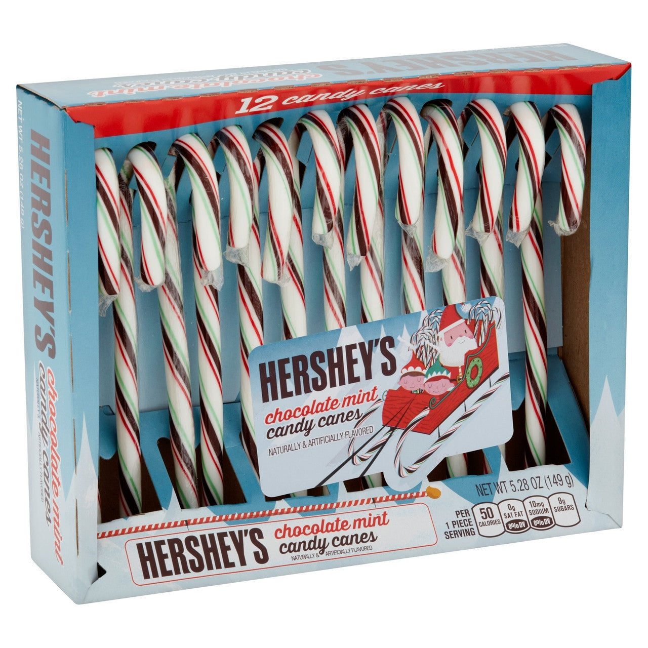 Hershey’s chocolate mint candy canes 5.28oz