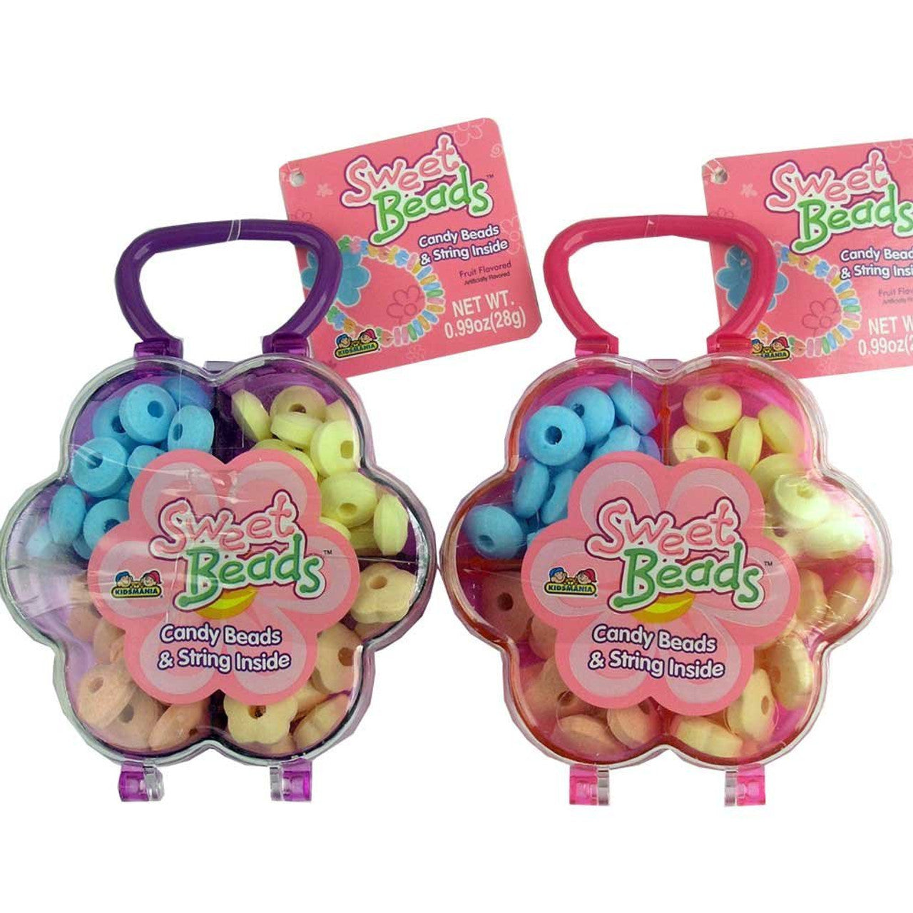 Sweet Beads Candy Beads & String fruit flavour 28g