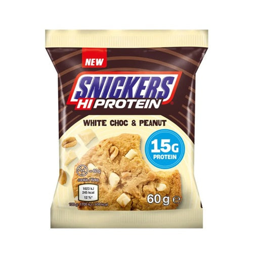 UK Snickers Hi Protein White Choc & Peanut Cookie 60g