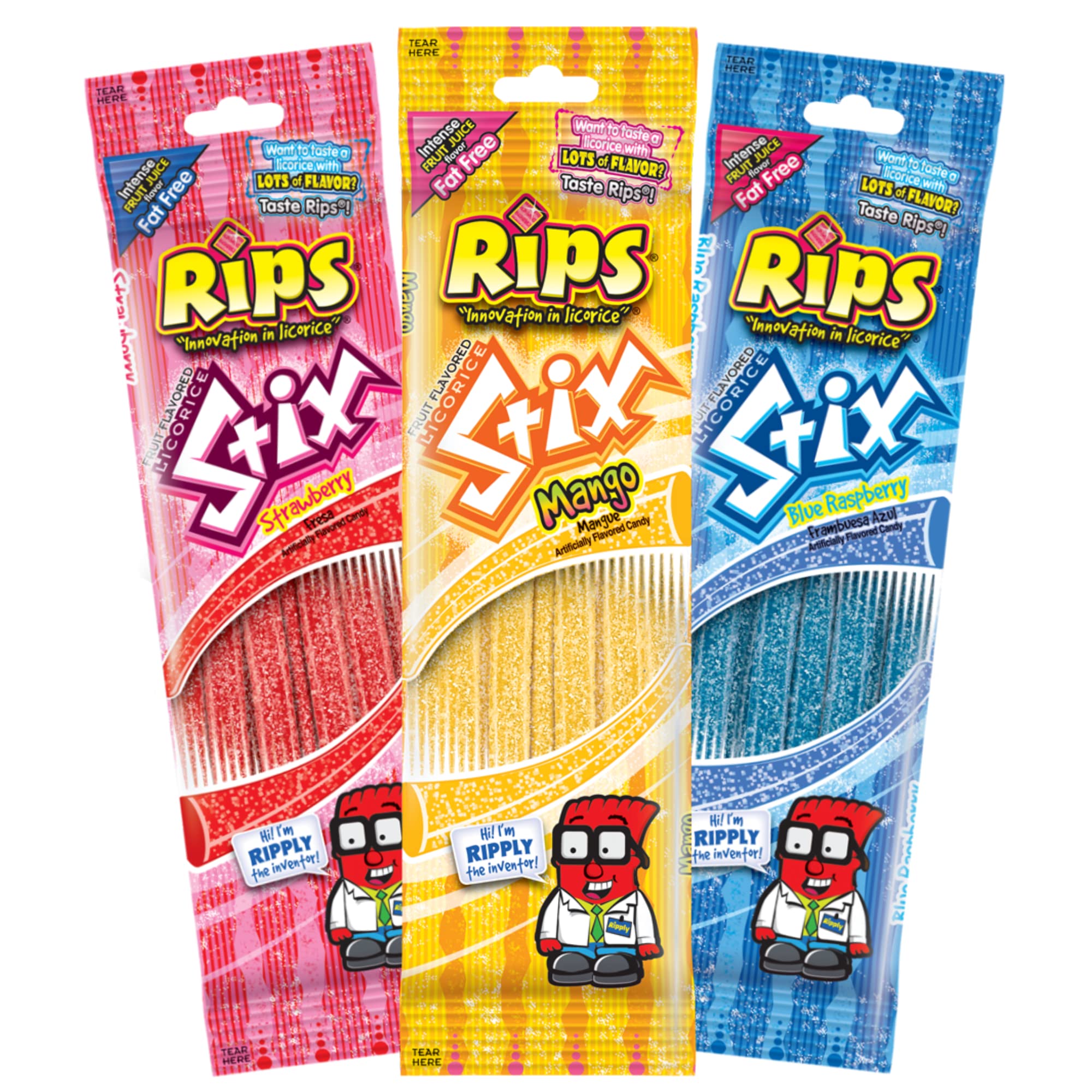 Rips Licorice Stix Mango 1.76Oz – Candyverse