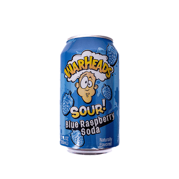 Warheads Sour Blue Raspberry Soda 355ml