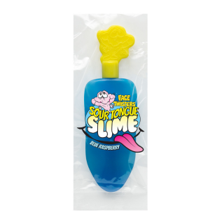 Face Twisters Sour Tongue Slime Blue Raspberry Gel Candy 40g