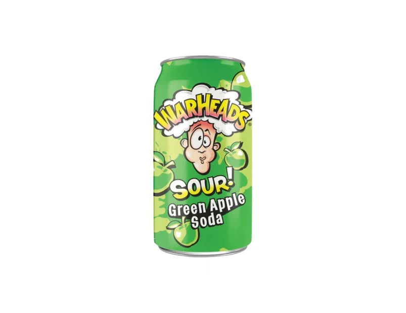 Warheads Sour Green Apple Soda 355ml